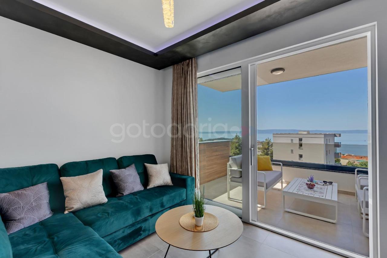 Luxury Seaview Apt Luki - Free Parking Makarska Esterno foto